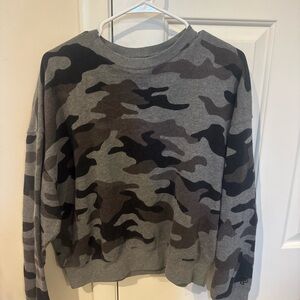 PINK Victoria's Secret Gray Camouflage sweatshirt